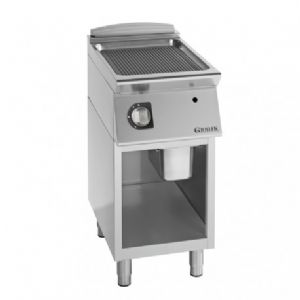 Plancha professionnelle gaz chrome rainure 400 GIORIK