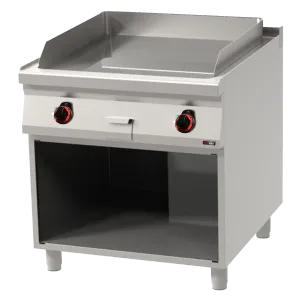 Plaque de cuisson 71x65 électrique lisse avec soubassement 400 V | REDFOX FTH 90/80 E