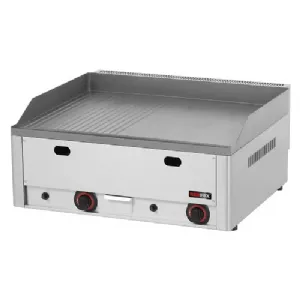 Plaque de cuisson 65x48 à gaz rainurée et lisse TOP | REDFOX FTHR 60 G