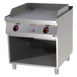 Plaque de cuisson 71x65 électrique combinée avec soubassement 400 V | REDFOX FTHR 90/80 E