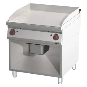 Plaque de cuisson lisse/nervurée | REDFOX FTHR 90/80 G