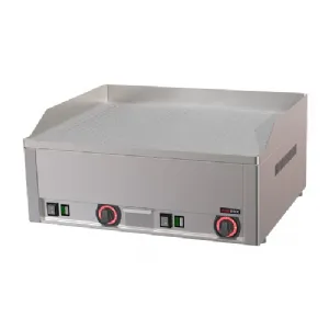 Plaque de cuisson 65x48 électrique chrome durable rainurée et lisse TOP | REDFOX FTHRC 60 E