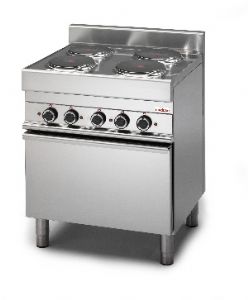 Fourneau lectrique sur four  convection avec 4 plaques lectrique  MODULAR
