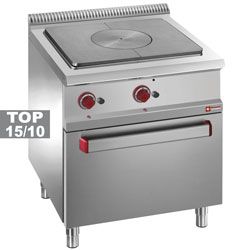 Fourneau plaque coup de feu sur four gaz GN2/1 DIAMOND