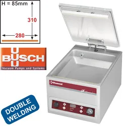 Machine d'emballage sous vide  cloche Longueur de scellage 280mm DIAMOND GA-80/S