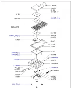 Pices dtaches pour gaufrier SOFRACA GAUF_SOFRACA