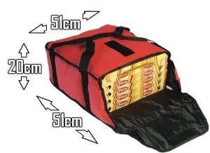 Sac � pizza isotherme pour pizza diam�tre 45cm GI METAL BTD4520