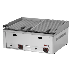 Grill pierre de lave à gaz double 2x 31x48 TOP | REDFOX GL 60 GS