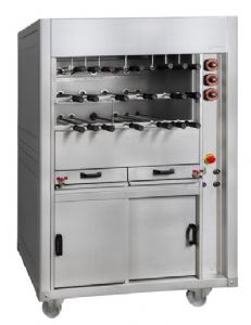 Grill professionnel  gaz triple pour Rodizio 29 broches GRELHACO - RBG