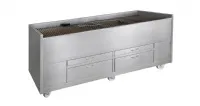 Barbecue en inox au Charbon professionnel 4 grilles fixes GRELHACO 031 801 002