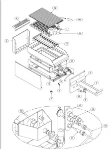 Pices dtaches pour grill charcoal MCM GRILL-CHARC_MCM