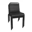 Chaise de terrasse empilable noire BOLERO - UCS728 UCS728
