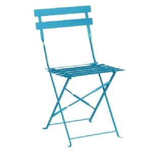 Chaise de terrasse pliable bleu turquoise BOLERO - UGK982