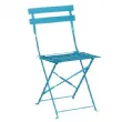 Chaise de terrasse pliable bleu turquoise BOLERO - UGK982 UGK982