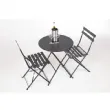 Chaise de terrasse pliable noire BOLERO - UGH553 UGH553