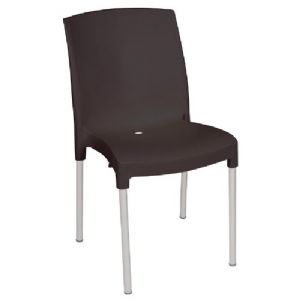 Chaise de terrasse empilable noire BOLERO - UGJ976