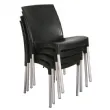 Chaise de terrasse empilable noire BOLERO - UGJ976 UGJ976