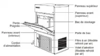 Machine  glaons pleins taille XS 100Kg avec rserve HOSHIZAKI - IM-130NE-HC-21 IM-130NE-HC-21