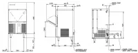 Machine  glaons cube 30Kg/24h avec rserve HOSHIZAKI - IM - M062 IM-30CNE-HC