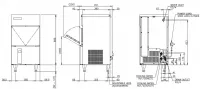 Machine  glaons cube 30Kg/24h avec rserve HOSHIZAKI - IM - M062-D002 IM-30CWNE-HC