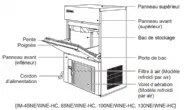 Machine  glaons cube 46Kg/24h avec rserve HOSHIZAKI - IM - M064 IM-45NE-HC