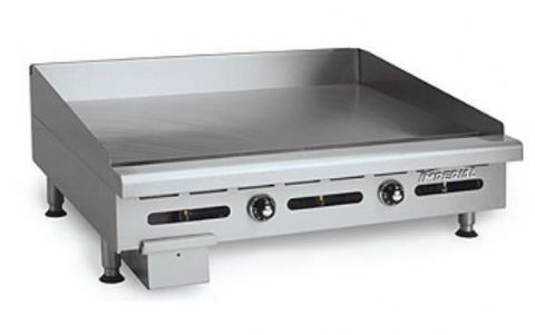 Plancha professionnelle gaz lisse 2 zones IMPERIAL