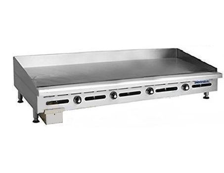 Plancha professionnelle gaz lisse 4 zones IMPERIAL