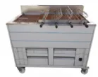 Barbecue en inox au Charbon Industriel professionnel  4 grilles rotatives + 1 grille fixe IMPORMARTINHO 001.603159