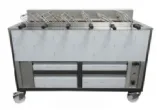 Barbecue en inox au Charbon Industriel professionnel 6 grilles rotatives IMPORMARTINHO