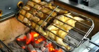 Barbecue en inox au Charbon Industriel professionnel 6 grilles rotatives IMPORMARTINHO 001.603164