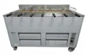 Barbecue en inox au Charbon Industriel professionnel 7 grilles rotatives IMPORMARTINHO