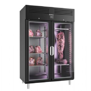 Armoire de maturation 2 portes vitres 1240 litres noire INFRICO