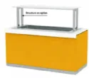 Buffet chauffant bain-marie pour 3 bacs GN1/1 INFRICO - Srie SELF-SERVICE - Gastrobuffets MB80BM3