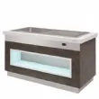 Buffet chauffant bain-marie pour 2 bacs GN1/1 INFRICO - Srie SELF-SERVICE - Gastrobuffets