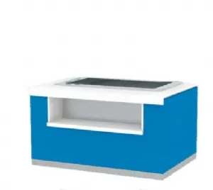 Buffet chauffant bain-marie ventil pour 4 bacs GN1/1 INFRICO - Srie SELF-SERVICE - Gastrobuffets MB100BMV4