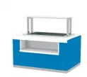 Buffet chauffant bain-marie ventil pour 4 bacs GN1/1 INFRICO - Srie SELF-SERVICE - Gastrobuffets MB100BMV4