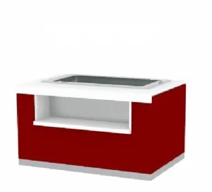 Buffet rfrigr ngatif avec cuve pour 4 bacs  glace INFRICO - Srie SELF-SERVICE - Gastrobuffets MB100CH4