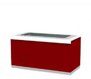 Buffet rfrigr avec cuve pour 4 bacs GN1/1 INFRICO - Srie SELF-SERVICE - Gastrobuffets