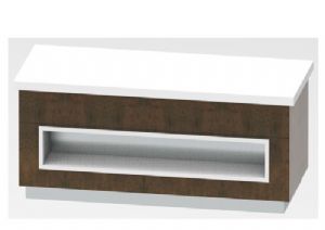 Meuble neutre Longueur 2025mm INFRICO - Srie SELF-SERVICE - Gastrobuffets