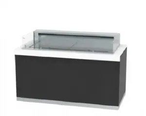 Vitrine rfrigre ouverte basse avec cuve pour 3 bacs GN1/1 INFRICO - Srie SELF-SERVICE - Gastrobuffets MB80VAB3