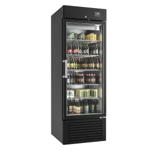 Refroidisseur de bouteilles noir 1 porte vitre Supercooler INFRICO SPC501B