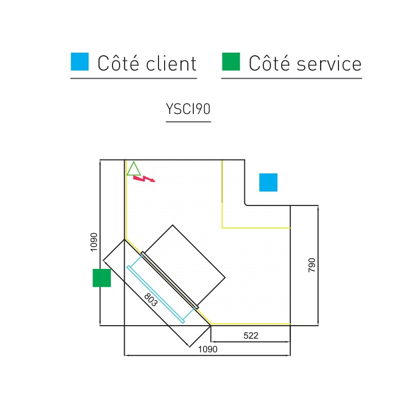 Meuble caisse d'angle pour gamme CVE-10 - MCVE-10-8-DIS - CODIGEL main image 0