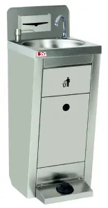 Lave-mains autonome inox avec distributeur de savon C400