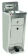 Lave-mains autonome inox avec distributeur de savon