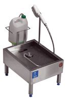 Lave semelles inox automatique avec brosse douchette - 550102