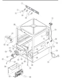 Pi�ces d�tach�es pour lave verres professionnel COLGED LV_COLGED