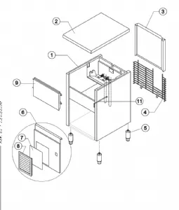 Pi�ces d�tach�es machines � gla�ons HOSHIZAKI MAG_ HOSHIZAKI
