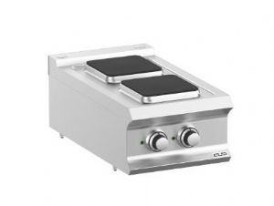 Fourneau 2 plaques lectriques carres  poser MBM - DOMINA PRO 700