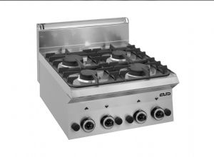 4 feux vifs gaz  poser MBM profondeur 650mm