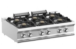 Fourneau 6 feux vifs  poser MBM - DOMINA PRO 700